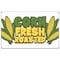 Signmission Corn Fresh Roasted Banner Concession Stand Food Truck Single Sided B-60 Corn Fresh Roasted19 - alternate 1